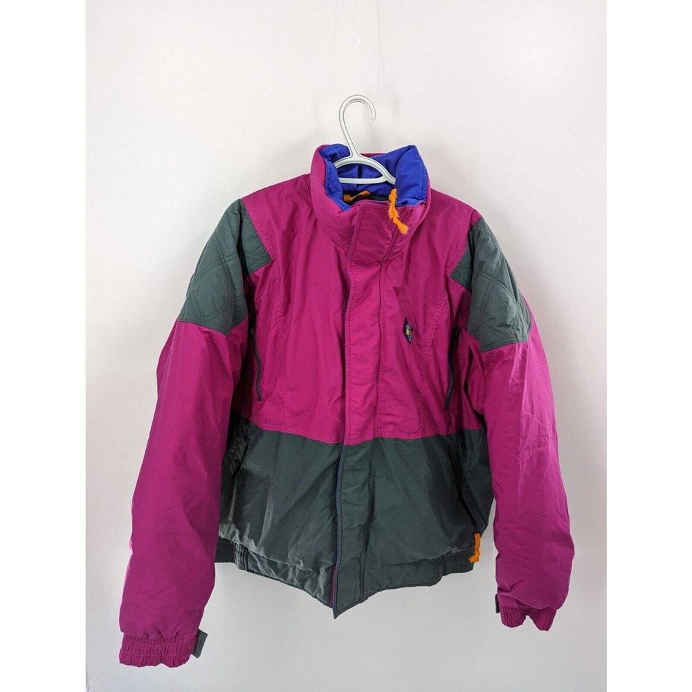 Vintage Woolrich Mens Ski Jacket Sz XL Winter Coat Skiing Colorblock Full Zip